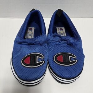 Champion Blue Mesh Slippers Sz 8